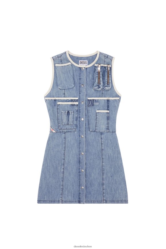 Diesel de-glos-fs Bekleidung hellblau Frauen H0VDZ822