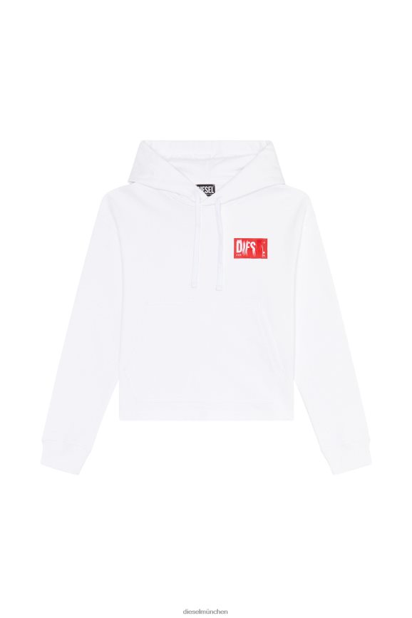 Diesel f-jaralabel-hood Bekleidung Weiss Frauen H0VDZ894