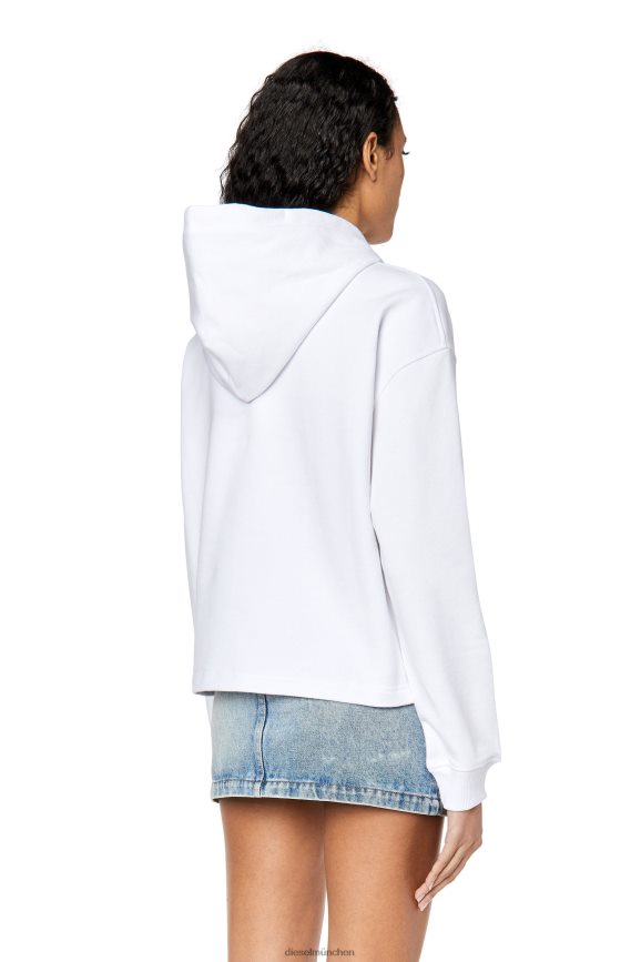 Diesel f-jaralabel-hood Bekleidung Weiss Frauen H0VDZ894