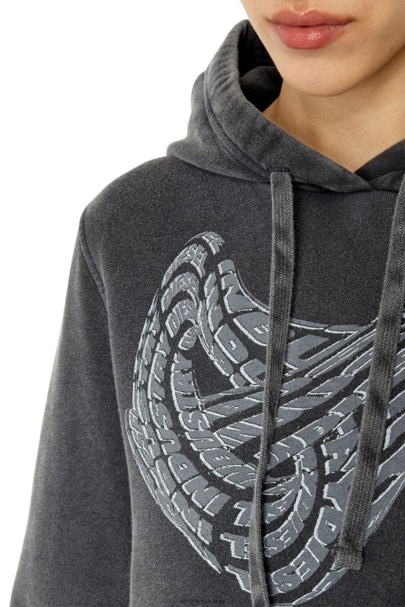 Diesel f-slimmy-hood-g1 Bekleidung Schwarz Frauen H0VDZ897