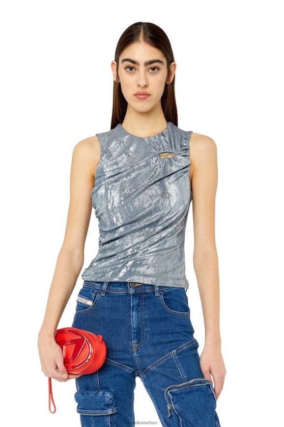 Diesel T-Frucht Bekleidung grau Frauen H0VDZ938
