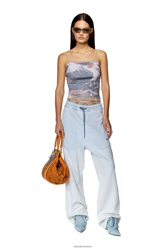 Diesel T-Hop-Spitze Bekleidung Weiss Frauen H0VDZ916