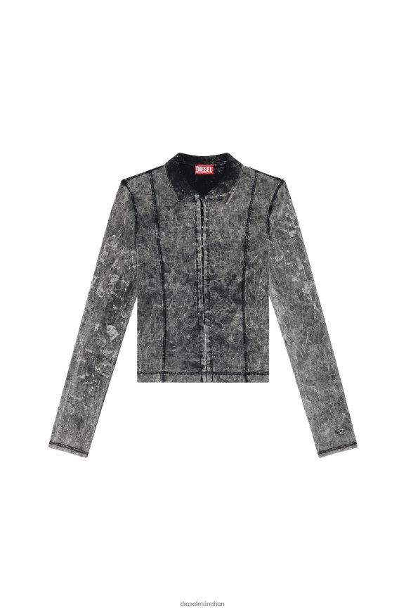 Diesel T-Quecksilber Bekleidung Schwarz Frauen H0VDZ928