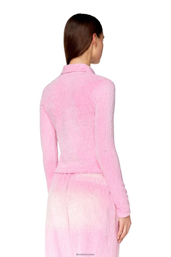 Diesel T-amüsieren Bekleidung Rosa Frauen H0VDZ923