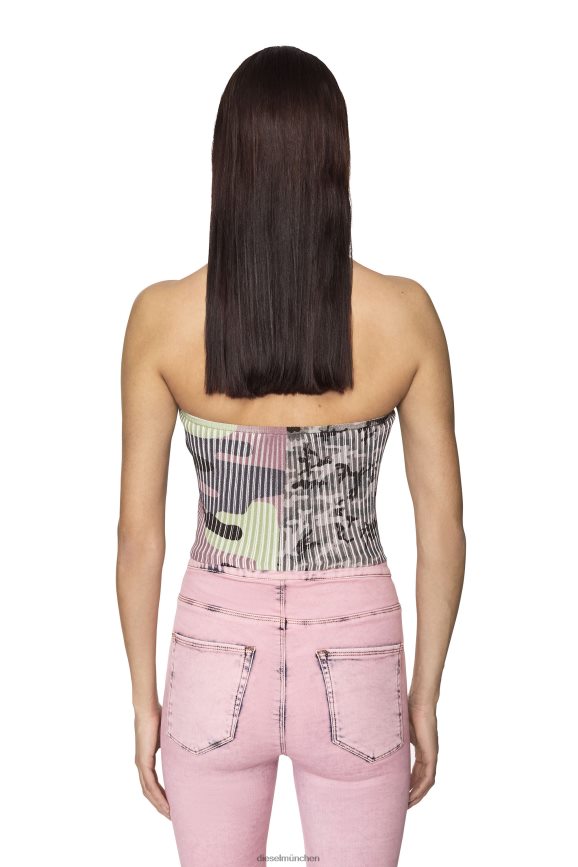 Diesel m-Lakewood Bekleidung Grün Grau Frauen H0VDZ914