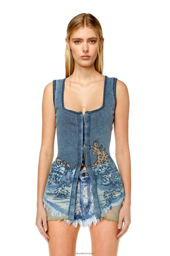 Diesel m-andia Bekleidung Blau Frauen H0VDZ885
