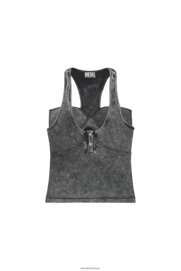 Diesel t-anielle Bekleidung Schwarz Frauen H0VDZ944