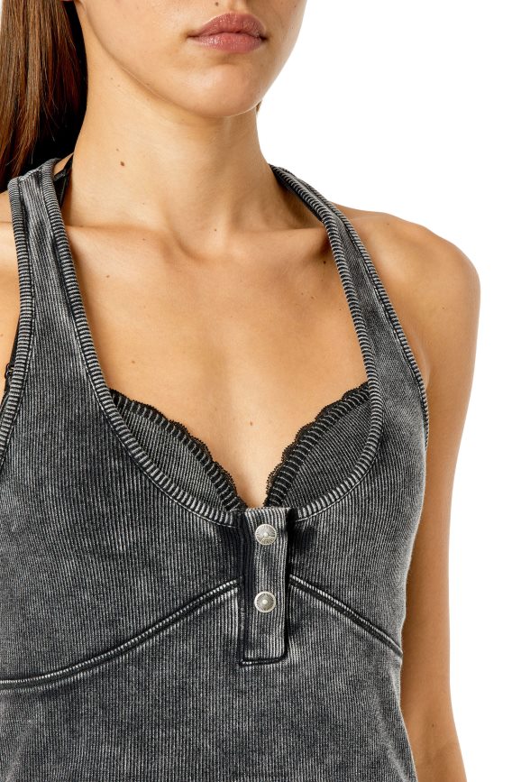 Diesel t-anielle Bekleidung Schwarz Frauen H0VDZ944