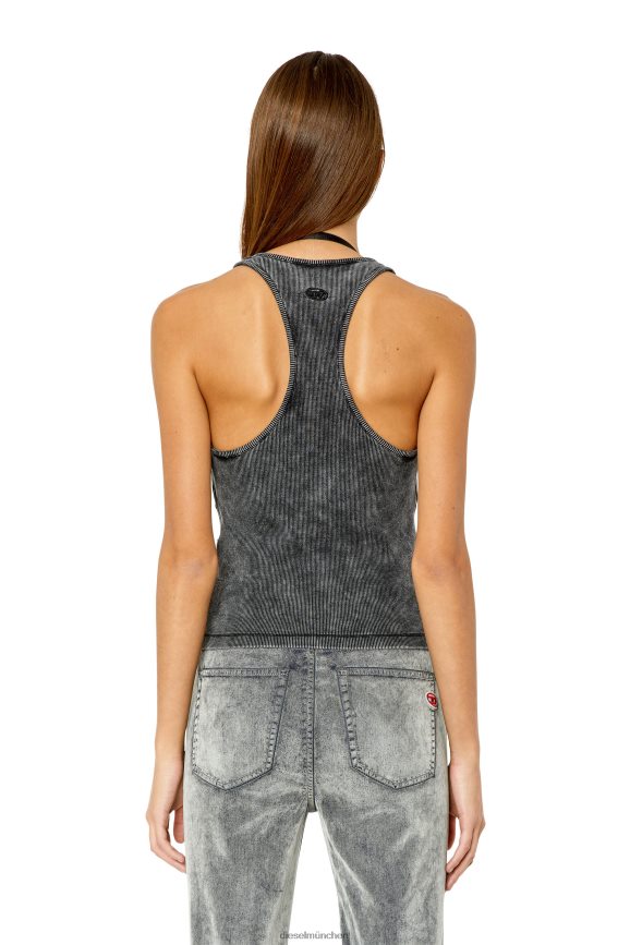 Diesel t-anielle Bekleidung Schwarz Frauen H0VDZ944