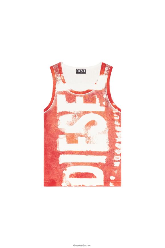 Diesel t-anky-g1 Bekleidung Rot Frauen H0VDZ932