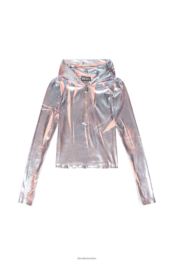 Diesel t-cled-hood Bekleidung Silber Frauen H0VDZ959