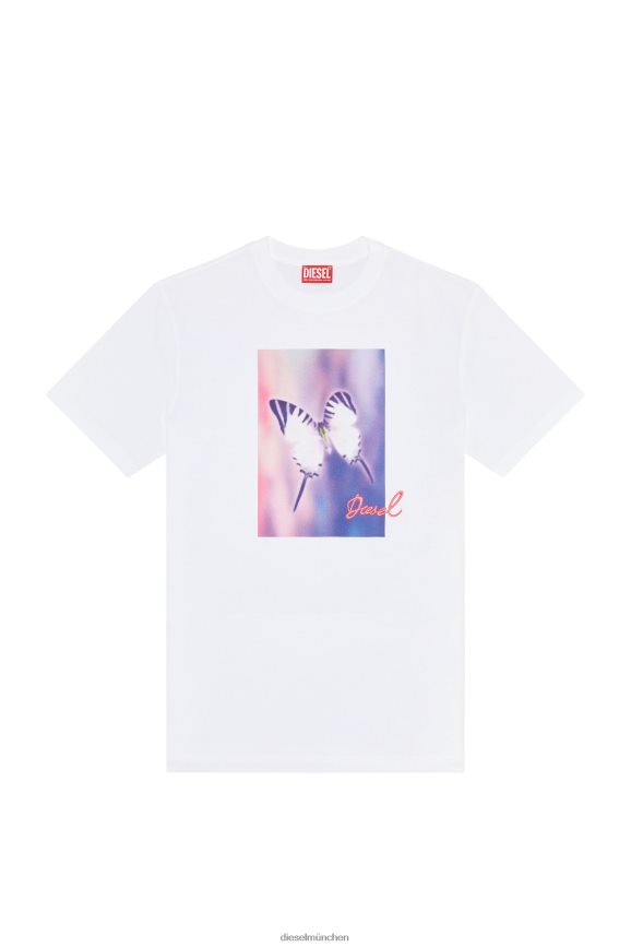 Diesel t-danny-l1 Bekleidung Weiss Frauen H0VDZ931