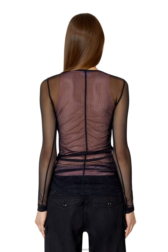 Diesel t-july Bekleidung Schwarz Frauen H0VDZ961