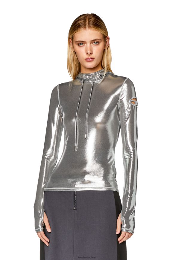 Diesel t-metall-l1 Bekleidung Silber Frauen H0VDZ930