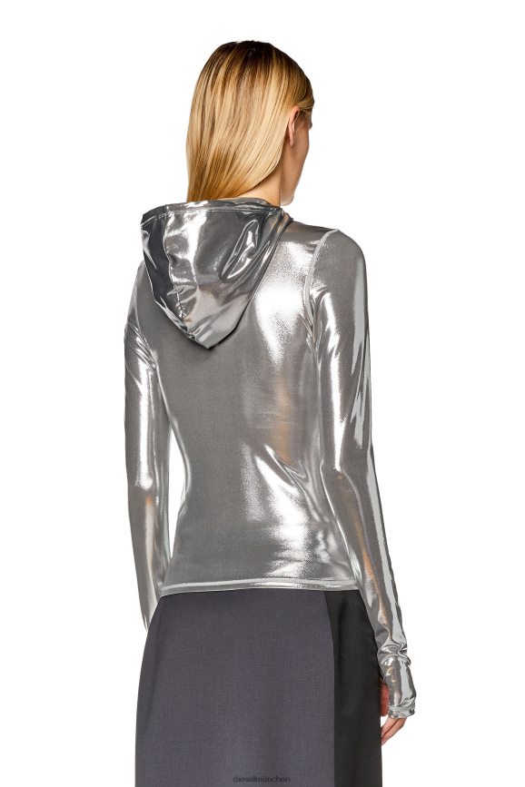 Diesel t-metall-l1 Bekleidung Silber Frauen H0VDZ930