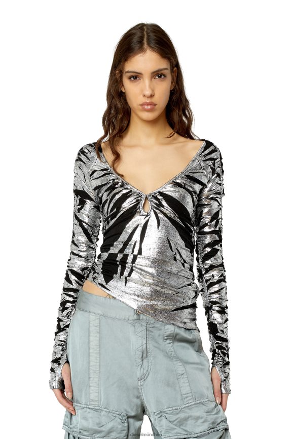 Diesel t-rity Bekleidung grau Frauen H0VDZ958