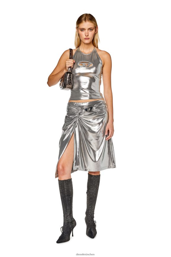 Diesel t-salila-od Bekleidung Silber Frauen H0VDZ919