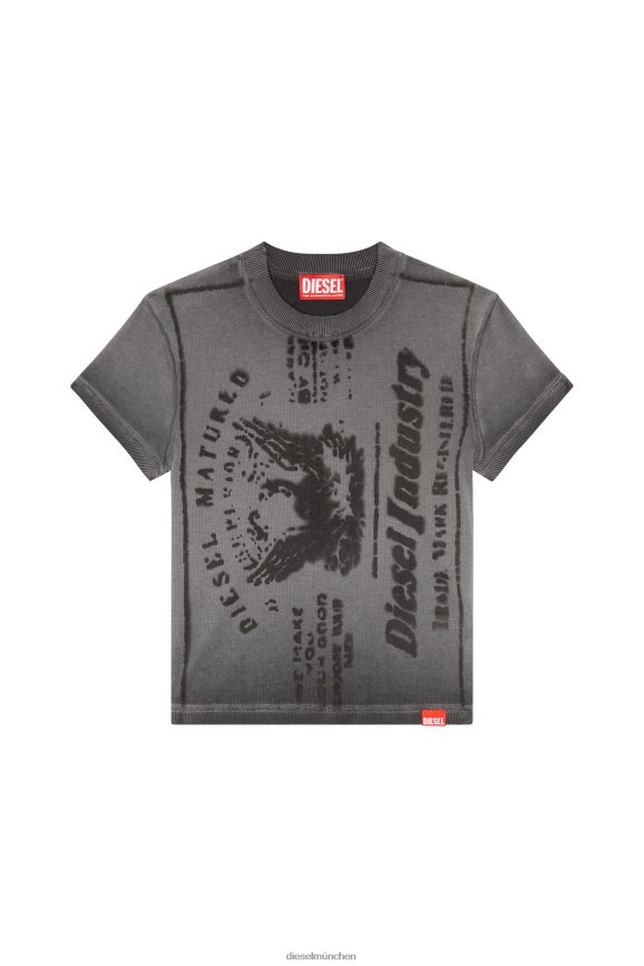 Diesel t-skinzy-l1 Bekleidung grau Frauen H0VDZ924