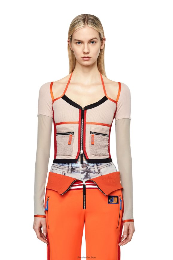 Diesel t-tokat Bekleidung Pink Rot Frauen H0VDZ918