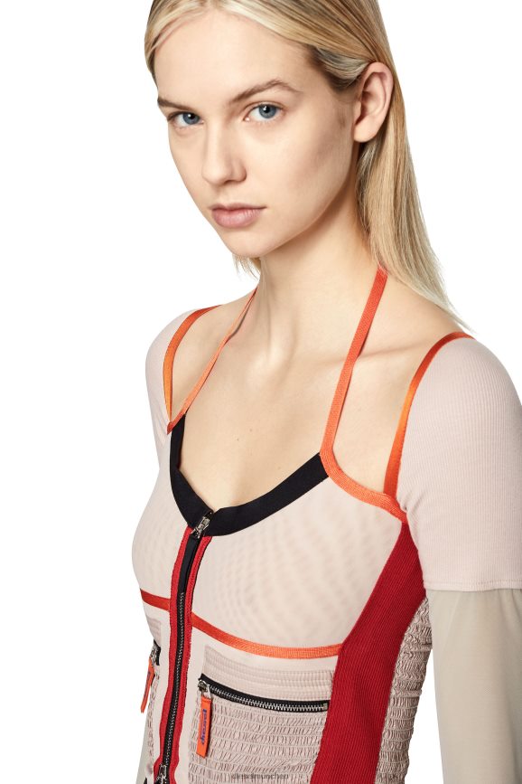 Diesel t-tokat Bekleidung Pink Rot Frauen H0VDZ918