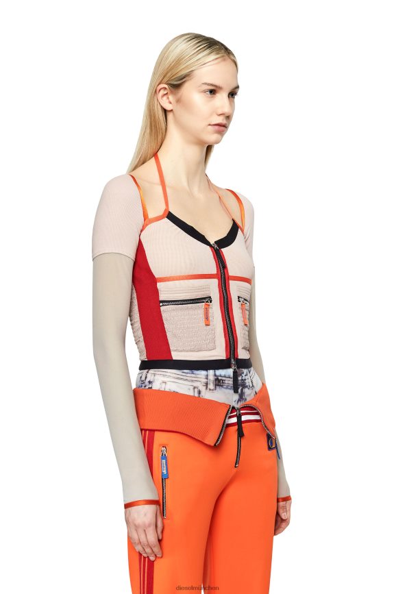 Diesel t-tokat Bekleidung Pink Rot Frauen H0VDZ918