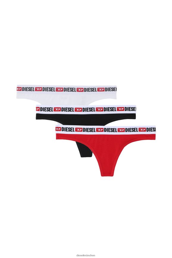 Diesel ufst-stars-dreipack Bekleidung weiß Rot Frauen H0VDZ1043