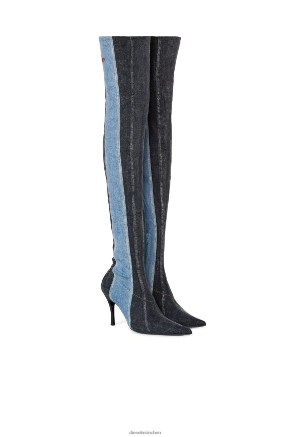 Diesel D-Venus tbts Schuhwerk Blau Schwarz Frauen H0VDZ1098