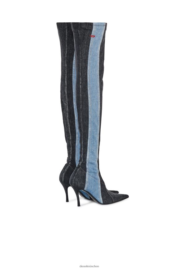 Diesel D-Venus tbts Schuhwerk Blau Schwarz Frauen H0VDZ1098