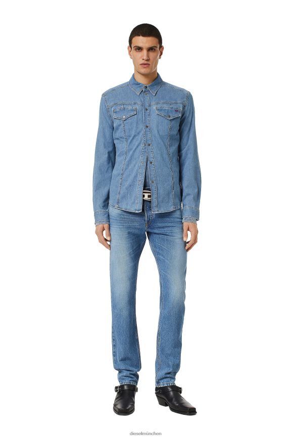 Diesel D-Westy Rodeo-Shirt Bekleidung Mittelblau Männer H0VDZ286