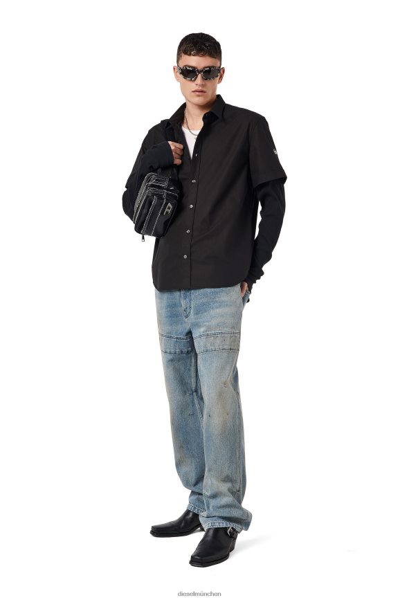 Diesel s-marley-a Bekleidung Schwarz Männer H0VDZ335