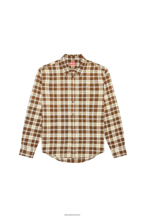 Diesel s-umbe-check-nw Bekleidung braun/beige Männer H0VDZ294
