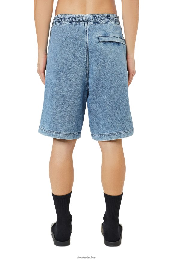 Diesel D-Boxy-Track-Denim-Shorts Bekleidung hellblau Männer H0VDZ391
