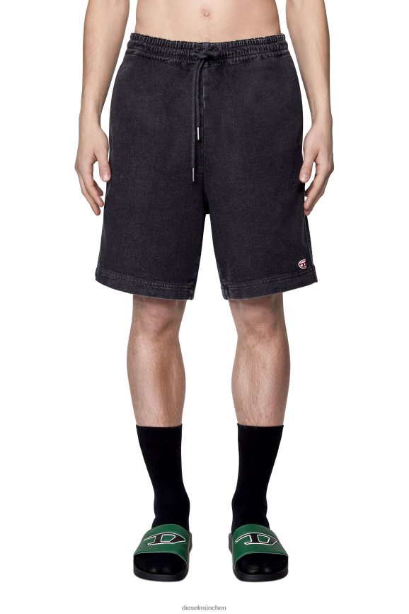 Diesel D-Boxy-Track-Denim-Shorts Bekleidung schwarz/dunkelgrau Männer H0VDZ386