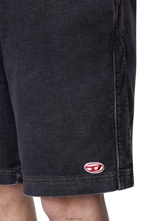 Diesel D-Boxy-Track-Denim-Shorts Bekleidung schwarz/dunkelgrau Männer H0VDZ386