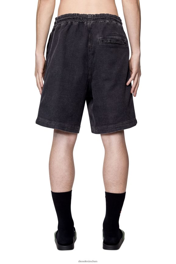Diesel D-Boxy-Track-Denim-Shorts Bekleidung schwarz/dunkelgrau Männer H0VDZ386