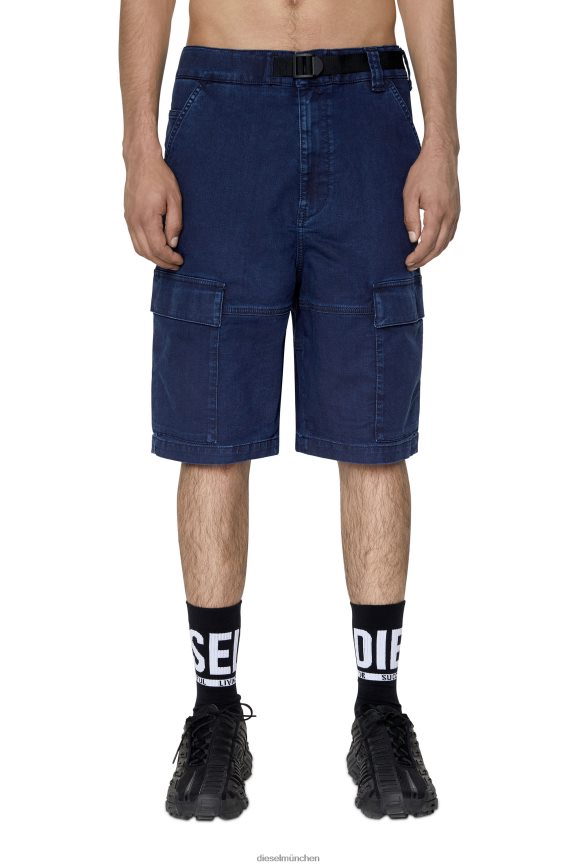Diesel D-Krooley Joggjeans Cargo-Shorts Bekleidung Dunkelblau Männer H0VDZ385
