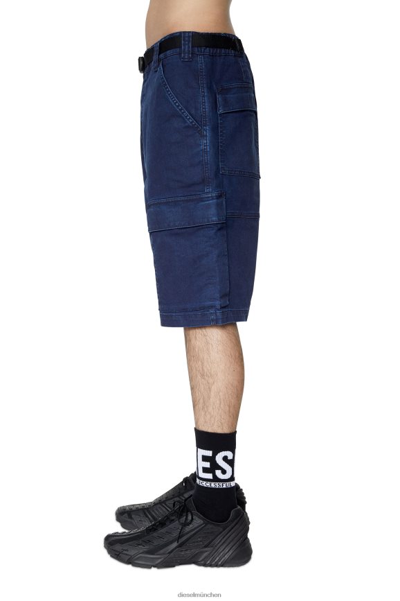 Diesel D-Krooley Joggjeans Cargo-Shorts Bekleidung Dunkelblau Männer H0VDZ385
