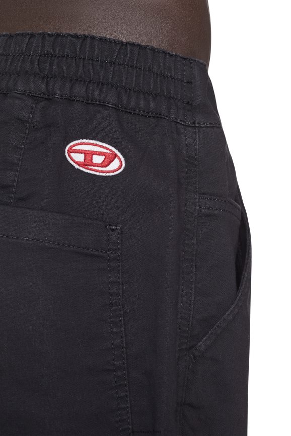Diesel D-Krooley Joggjeans Chino-Shorts Bekleidung schwarz/dunkelgrau Männer H0VDZ383