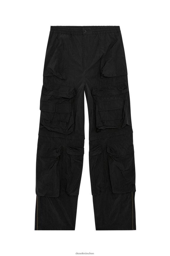 Diesel P-Fleck Bekleidung Schwarz Männer H0VDZ349