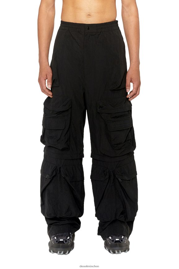 Diesel P-Fleck Bekleidung Schwarz Männer H0VDZ349