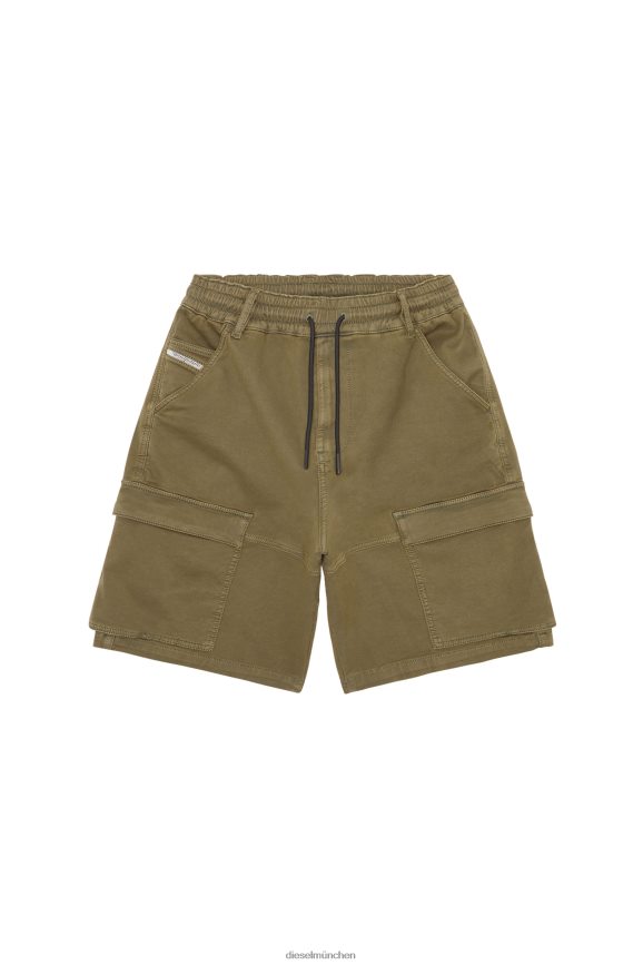 Diesel d-krooley-cargo-short jogg Bekleidung Militärgrün Männer H0VDZ379