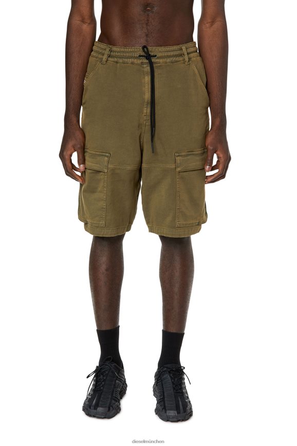 Diesel d-krooley-cargo-short jogg Bekleidung Militärgrün Männer H0VDZ379