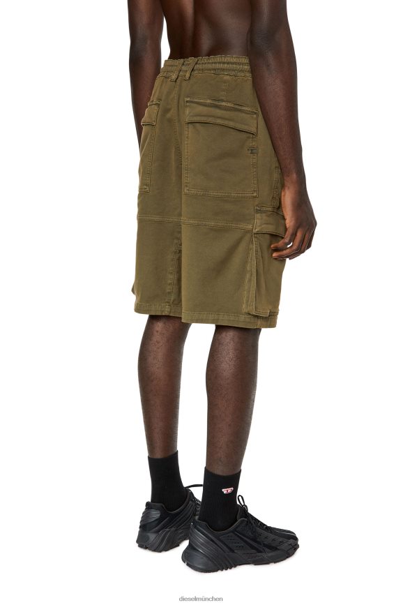 Diesel d-krooley-cargo-short jogg Bekleidung Militärgrün Männer H0VDZ379