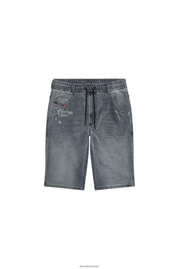Diesel d-krooshort-z joggjeans Bekleidung Schwarz Männer H0VDZ373