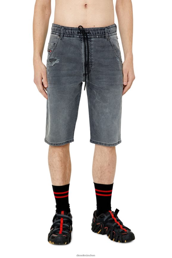 Diesel d-krooshort-z joggjeans Bekleidung Schwarz Männer H0VDZ373