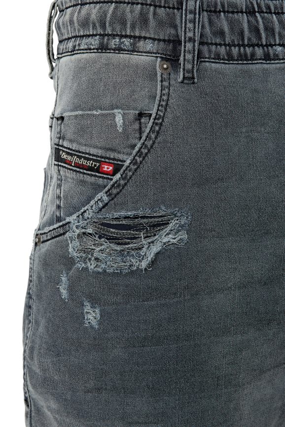 Diesel d-krooshort-z joggjeans Bekleidung Schwarz Männer H0VDZ373