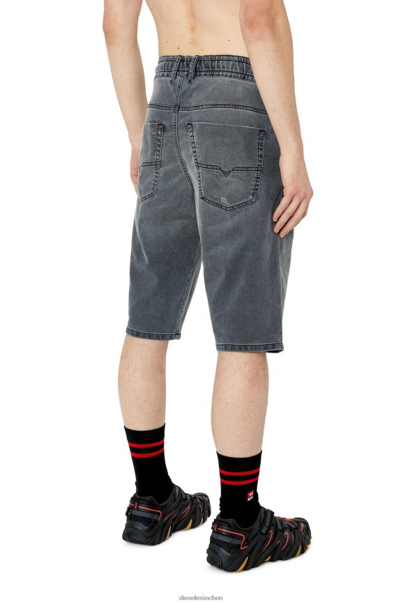 Diesel d-krooshort-z joggjeans Bekleidung Schwarz Männer H0VDZ373