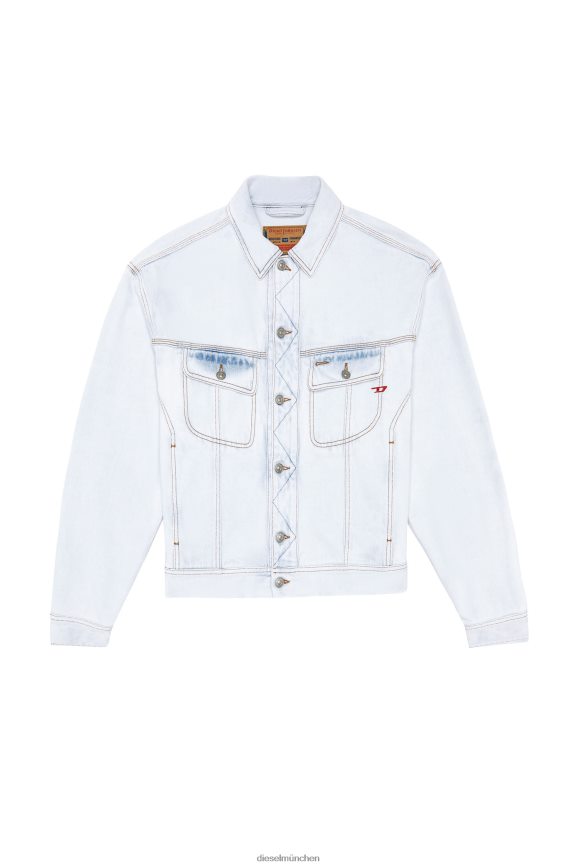 Diesel D-Lillo Trucker-Jacke Bekleidung hellblau Männer H0VDZ54