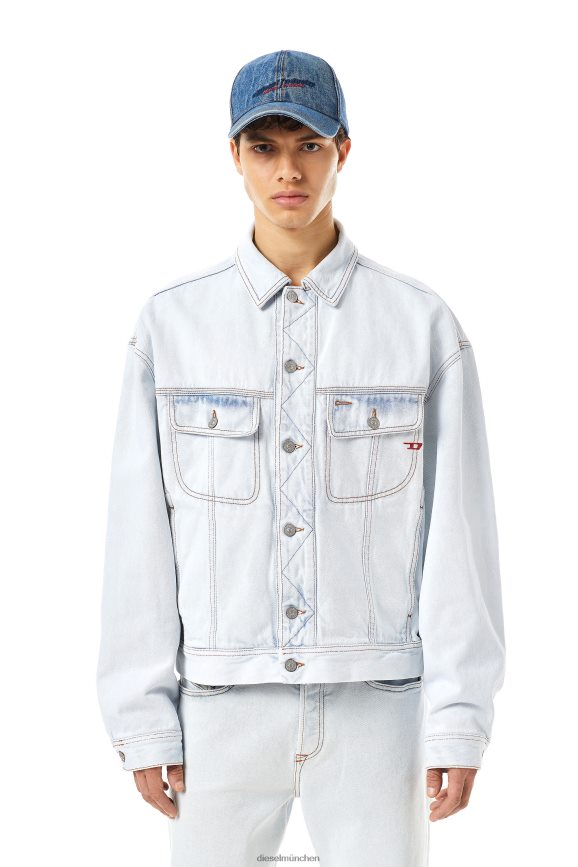 Diesel D-Lillo Trucker-Jacke Bekleidung hellblau Männer H0VDZ54