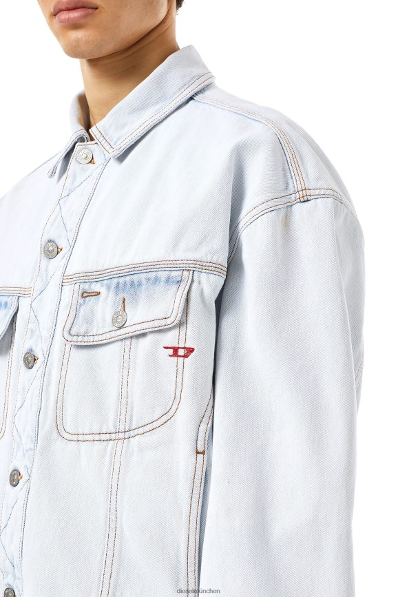 Diesel D-Lillo Trucker-Jacke Bekleidung hellblau Männer H0VDZ54